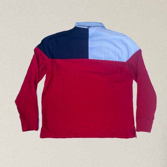 Tommy Hilfiger tricolor collared jumper - Picture 2 of 2